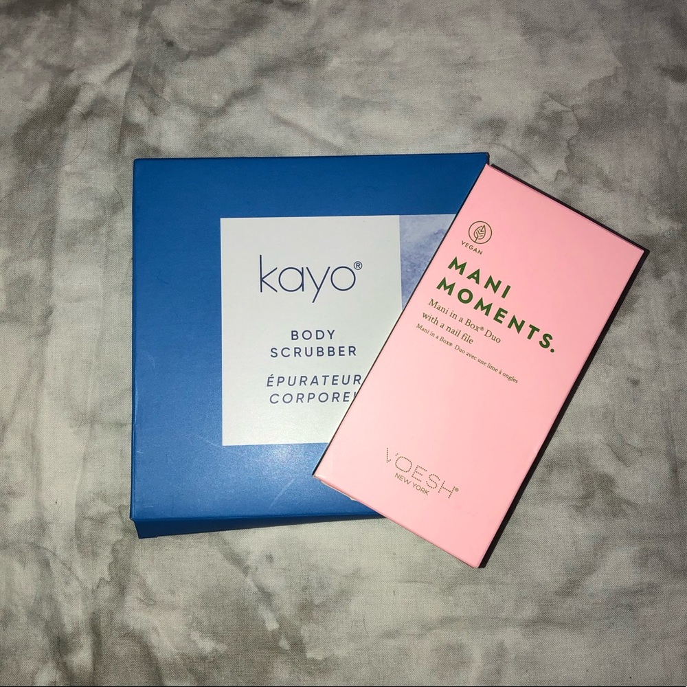 Self Care Body Scrubber and Manicure Set